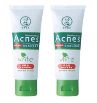 Mentholatum 曼秀雷敦 乐肤洁 抗痘美白洁面乳 50g*2支　14元