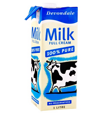 devondale 德运 全脂牛奶 1l 16.9元(可凑单210-60)